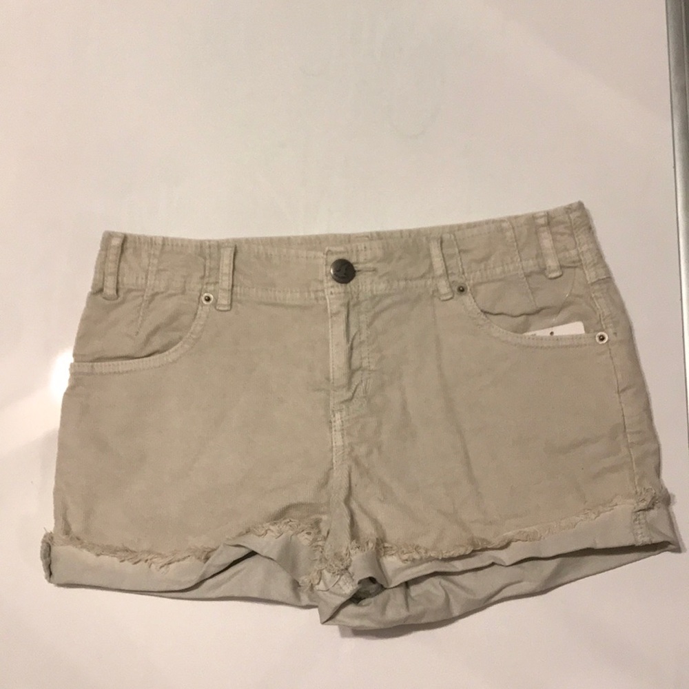 free people corduroy shorts